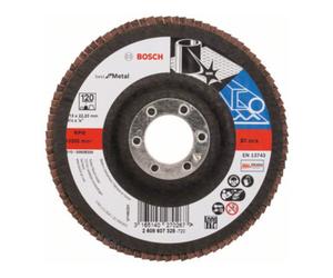 Bosch Disque à rabat Bosch X571 Best for Metal droit 115 mm 120 tissu de verre Quantité:10