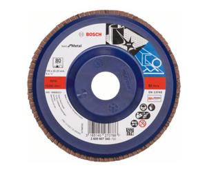 Bosch Disque à rabat Bosch X571 Meilleur pour Métal droit 125 mm 80 plastique Quantité:10