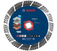 Bosch 1x Disques à tronçonner diamantés EXPERT MultiMaterial (pour Béton, Béton armé, Ø 230 mm, Professional Accessoire Grande meuleuse angulaire)