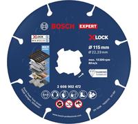 Bosch Disque à tronçonner EXPERT Diamond Metal, X-Lock | pour Fonte, Acier inoxydable, Ø 115 mm, Accessoire Petite meuleuse angulaire