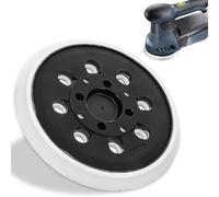 Bosch Disque abrasif 125 mm en oxyde d'aluminium pour ponceuse Bosch PEX 400 AE et PEX 300 AE - Plaque de ponçage Hook and Loop blanche de qualité supérieure avec 8 trous, durable et efficace