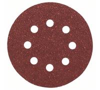 Bosch Feuilles abrasives 2609256A25 pour ponceuses excentriques 125 mm 8 trous Grain 120 Lot de 5