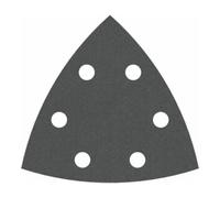 Feuille abrasive Delta avec bande auto-agrippante, perforé Bosch Accessories 2608605197 Grain 320 Cote dencoignure 93 mm 5 pc(s)
