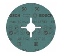 Bosch Disque abrasif sur fibres R780, Best for Metal + Inox 125 x 22,23 mm, G50 Quantité:50