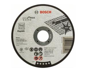 Bosch Disque de coupe Bosch droit Best for Inox - Rapido A 60 W INOX BF, 125 mm, 22,23 mm, 0,8 Quantité:25