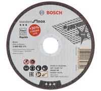 BOSCH Disque à tronçonner droit Standard pour Inox - Rapido WA 60 T BF, 125 mm, 22,23 mm, 1,0 mm 2608603171
