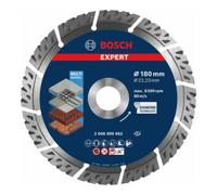 Bosch Disques de coupe diamantés Bosch Expert MultiMaterial, 180 x 22,23 x 2,4 x 12 mm Quantité:1