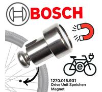 Bosch eBike/Pedelec Aimant de rayon pour mesure de vitesse Argenté Taille unique