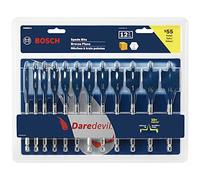 Bosch DSB5012 Lot de 12 forets à bêche Daredevil 1/4" Tige hexagonale idéale pour les applications de perçage rapide dans le bois