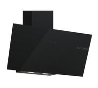 Bosch DWK85DF61 Série 4 - Hotte murale, 80 cm, Noir avec finition en verre | Recyclage ou évacuation vers l'extérieur, commande DirectSelect, éclairage LED, filtre en acier inoxydable