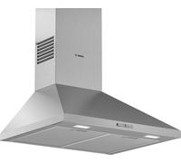 Bosch Serie 2 DWP66BC50 - Hotte - hotte décorative - largeur : 60 cm - profondeur : 50 cm - extraction et recirculation (avec kit de recirculation supplémentaire) - acier inoxydable