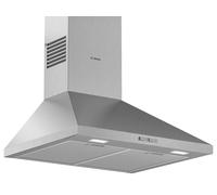 Bosch DWP66BC50 Série 2 Hotte murale pour évacuer et évacuer, éclairage LED, interrupteur à bouton-poussoir, 3 niveaux de puissance, filtre à graisse métallique, passe au lave-vaisselle, série 2, 60