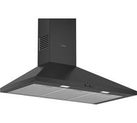 Bosch DWP94BC60 Hotte murale pyramide encastrable - 1 moteur, 3 vitesses d'aspiration - Silencieuse - 60 cm - Noir