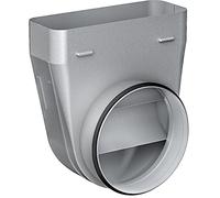 Bosch DZZ1WW1X1 Accessoire pour hotte aspirante avec Canal Plat 90° Passage Rond Fabriqué en Allemagne