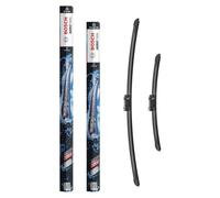 Bosch eAM466S - Balais d'essuie-glace Aerotwin - Longueur : 650/380 mm - 1 paire de balais avant, expédié dans son carton d'origine : moins de déchets, déballage facile