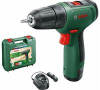 Bosch EasyDrill 1200, 12 V, 1,5 Ah, 1500 t/min, 30 Nm, 1 accu, chargeur, double tête de vissage, mallette professionnelle