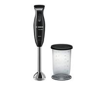 Bosch Electroménager Mixeur plongeant msm2610b clevermixx, 600 W, quatre lames Couteau quattroblade, Mixeur en acier inoxydable, mix/meßbecher, PIANO Noir/Anthracite