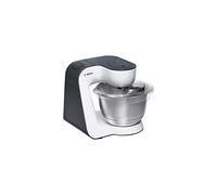 Bosch Electroménager - MUM50123 Robot culinaire compacte & polyvalent, 800W, 3,9 litres, Kit de pâtisserie inclus, Blanc/Gris Anthracite