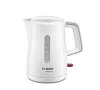 Bosch Electroménager - TWK3A051 CompactClass Bouilloire 2400 w 1L, filtre anti-calcaire amovible - Blanc/Gris clair