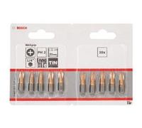 BOSCH Embout cruciforme PH 2 - Lot de 10