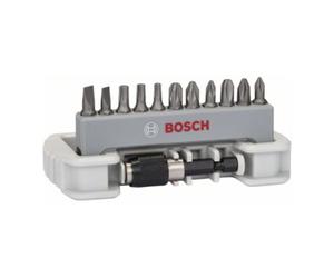 Bosch Embouts de vissage, set de 11 pièces avec porte-embout PH1; PH2; PH3; PZ1; PZ2; PZ3; T15; T20; T25; S0,6x4,5; S0,8x5,5; 25 mm Quantité:1