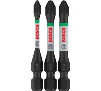 BOSCH Embouts PRO PZ Impact, PZ1, PZ2, PZ3, 55 mm, 3 pieces 2608521U57