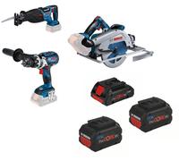 Kit 3 outils BOSCH 18V GSB/GKS/GSA + 1X4.0AH - 2X45.5AH - 0615990N38