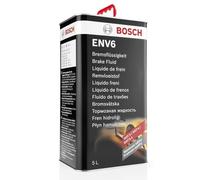 Bosch ENV6 Liquide de Frein 5 L - Pour Véhicules avec ou sans Freins ABS/ESP - Qualité OE - Compatible avec DOT 3, 4, 4 HP/LV et 5.1