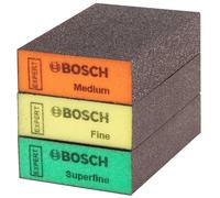 Kit 3 éponges pavé Expert 3 grains - BOSCH - 2608901175