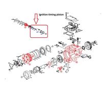 Bosch Essence Pompe VP4 Distribution Allumage Piston Set 1 467 045 002/