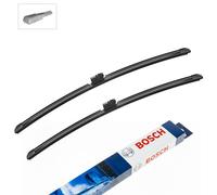 Bosch Aerotwin A843S - Jeu de 2 Balais d'essuie-glaces de Remplacement Avant - Livrés avec Adaptateur Pré-assemblé - 550mm / 550mm