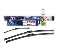 BOSCH Essuie-glace avant + arrière + nettoyant pour vitres 31185585