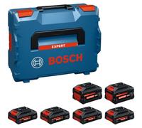 Bosch EXBA18V 18 V 4 X 4,0 Ah / 2 X 8,0 Ah Batterie Li-ion (6 Pièces)