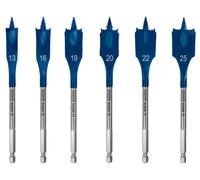 Bosch EXPERT 2608900333 - EXPERT Set 6 pièces mèche plates Self Cut Speed 13; 16; 19; 20; 22; 25 mm