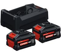 Bosch EXBA18V-55 Batterie Kit De Démarrage (2x 5,5 Ah) + Chargeur