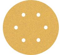 Bosch EXPERT C470 Papier abrasif à 6 trous pour ponceuse excentrique 150mm G 60 5 pces pour ponceuse excentrique 5 pces