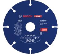 Bosch 1x Disque à tronçonner EXPERT Carbide Multi Wheel (pour Bois dur, Bois clouté, Ø 125 mm, Professional Accessoire Petite meuleuse angulaire)