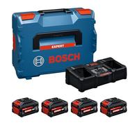 Bosch EXBA18V Kit De Démarrage Sans Fil (2x 5,5Ah, 2x 8,0Ah) + Chargeur