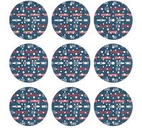 Bosch EXPERT O780 Lot de 9 disques abrasifs 150 mm (pour bois dur, peinture sur bois, Ø 150 mm, grain 3 x 80, 3 x 120, 3 x 180, accessoires professionnels ponceuse excentrique)