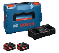 BOSCH EXPERT Pack 2 batteries 18V 8Ah avec chargeur en coffret L-BOXX - 1600A0373X