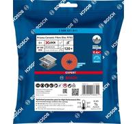 BOSCH EXPERT PRISMA X-LOCK disque fibre R782,125,P120,5pcs 2608621811