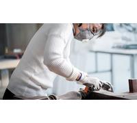 Bosch Expert S470 Lot de 20 Blocs abrasifs combinés (pour Peinture sur Bois, Bois Tendre, diamètre 69 x 97 x 26 mm, Moyen/Fin/Super Fin, Accessoires Professionnels pour ponçage Manuel)