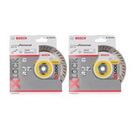 Bosch Expert X-LOCK Standard for Universal Disque à tronçonner diamant, 125 x 22,23 mm - 2 pcs. (2x 2608615166)