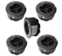 Bosch F016800570 Lot de 5 bobines de rechange pour débroussailleuse Bosch GrassCut 18 18-26 18-26 18-260 1,6 mm x 6 m