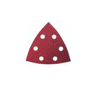 BOSCH Feuille abrasive Delta avec bande auto-agrippante - Perforé - Grain 120 - Côte d'encoignure 93 mm
