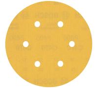 BOSCH Feuille abrasive EXPERT C470 a 6 trous, 150 mm, G 400, 50 pieces 2608900925
