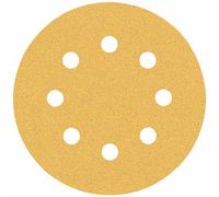 BOSCH Feuille abrasive EXPERT C470 a 8 trous, 115 mm, G 80, 5 pieces 2608900796