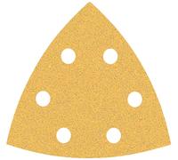 Bosch 5x Feuilles abrasives EXPERT C470 (pour Peinture sur bois, Bois dur, Ø 93x93 mm, Grain 80, Professional Accessoire Ponceuse Delta)