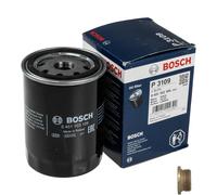 BOSCH Filtre à huile Avec Bouchon de vidange pour Fiat Ducato 2.5 D