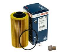 Bosch Filtre à huile automobile P9141 – Sépare suie et particules métalliques, lubrification fiable